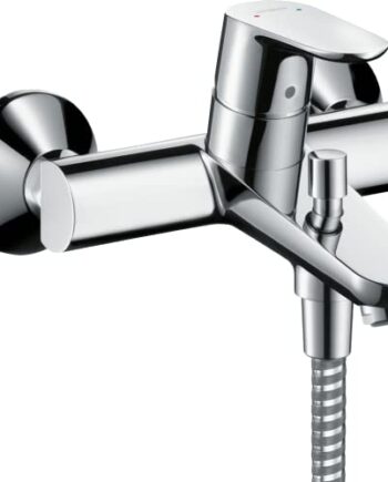 hansgrohe Focus Aufputz Wannenarmatur (für 2 Funktionen) Chrom, Auslaufhöhe 100mm