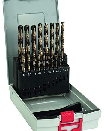 Bosch Professional 19tlg. Metallbohrer-Set HSS-Cobalt ProBox (für Edelstahl, Zubehör Bohrschrauber), Durchmesser: 1.0 - 10.0