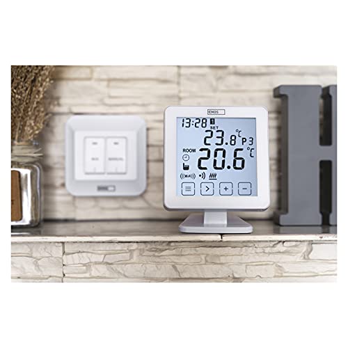 EMOS P5623 WiFi Raumthermostat/Programmierbarer Smart Thermostat für Heizung, Heizungssysteme, Wasserheizung und Kühlungssysteme/Raumtemperaturregler mit App Steuerung Ios/Android, 15 x 96 x 96 mm - obrazek 8