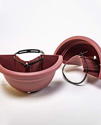 UPP Fallrohr Blumentöpfe | Praktische und einfache Aufwertung von Allen Regenrinnen | Passt bis Ø 14 cm [Terracotta, 2 Stück]