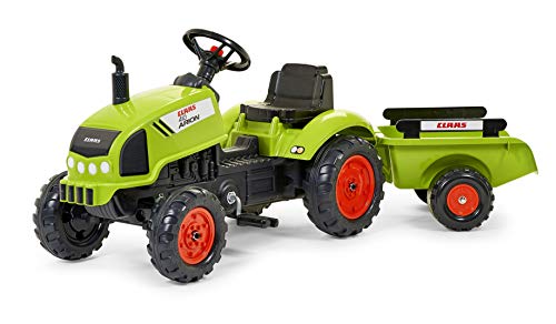 Falk Class 410 Arion Traktor z Pedałami i Przyczepką, Zielony/Czerwony - obrazek 7