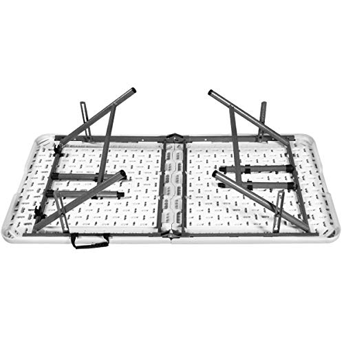 MaxxGarden - Campingtisch Klappbar Mit Griff Zum Tragen - Klapptisch Ideal Als Camping Tisch, Gartentisch, Biertisch & Dj Tisch - Schreibtisch Klappbar belastbar bis 150Kg - (120x60x74cm) - Weiß (S) - obrazek 7