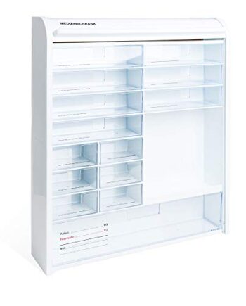 WEINBERGER Jalousie Medizinschrank mit Kindersicherung für Hausapothek