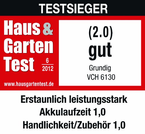 Grundig VCH 6130 Premium-Handstaubsauger (Little Guard, Nass / Trocken, Akku, 7,2 V) - obrazek 3