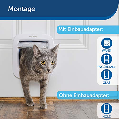 Petsafe PPA19-16687 Cat Door Flap, 23.9 x 22 x 12.2 cm, White - obrazek 6