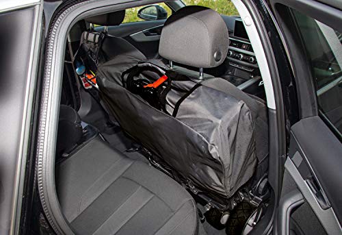 Pinolino 238021 Klappbollerwagen Paxi DLX Comfort mit Bremse, Sonnendach, Tragetasche, komfortabler Schiebegriff, Tragfähigkeit 70 kg, Marineblau - obrazek 2