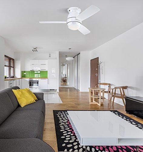 72180 Halley 112 cm weißer Deckenventilator, Beleuchtung mit Opal-Milchglas - obrazek 2