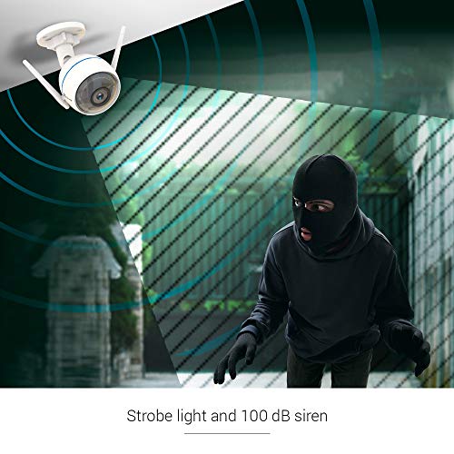 EZVIZ WLAN IP Kamera, Überwachungskamera mit Sirene sowie Licht Alarm, 1080p Außenkamera mit Zwei-Wege-Audio und Aktive Verteidigung, Wetterfest und Kompatibel mit Alexa, ezTube 1080p - obrazek 6