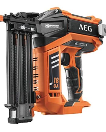 AEG 18 V PRO18V Brushless Akku-Nagler B18N18-0 (Nagelstärke 1,2 mm, Nagellängen 15,9 bis 55 mm, Zyklusrate 2/Sec, Magazinkapazität 105 St., ohne Akku & Ladegerät im Karton)