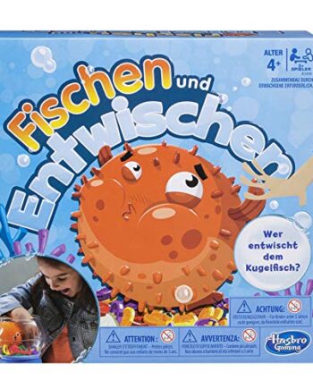 Hasbro Spiele E3255100 Fischen und Entwischen, lustiges Kinderspiel, Mehrfarbig
