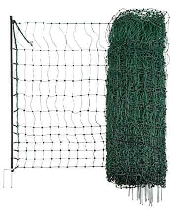 Kerbl 292278 Geflügelnetz 50 mtr, 106 cm Doppelspitze, grün, ohne Strom, 10.02 kg