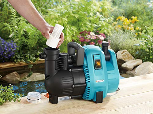 Gardena Comfort Gartenpumpe 4000/5: Bewässerungspumpe mit Fördermenge bis zu 4.000 l/h, integrierter Filter, geräuscharm, hohe Leistungsfähigkeit, Garten Zubehör für Wasserkreislauf (1732-20) - obrazek 7