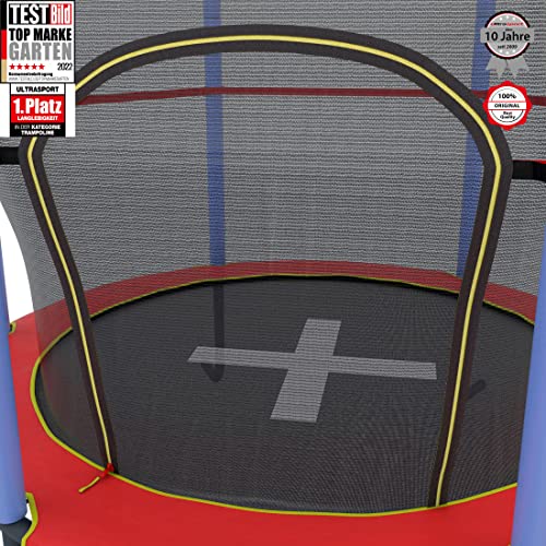 Ultrasport dziecięca trampolina wewnętrzna Jumper 140 cm, do zabawy i - obrazek 6