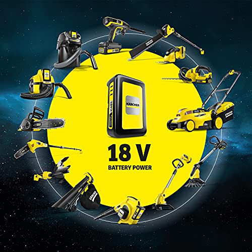 Kärcher 18 V Akku-Rasenmäher LMO 18-33 Battery Set, inkl. 18-V-Akku und Schnellladegerät, Leistung: 250 m², Schnittbreite: 33 cm, verstellbare Schnitthöhe: 35-65 mm, Mulchkeil, Fangkorb: 35 Liter - obrazek 2