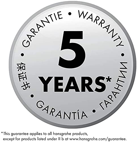 hansgrohe Waschtischarmatur Unterputz Vernis Blend, Wasserhahn Bad für Wandmontage, Badarmatur wassersparend, Chrom - obrazek 3