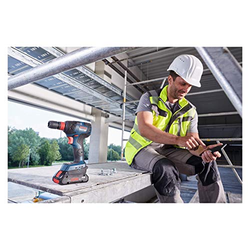 Bosch Professional 18V System Akku Drehschlagschrauber GDX 18V-200 C (max. Drehmoment: 200 Nm, 1/4 Zoll-Innensechskant und 1/2 Zoll-Außenvierkant, Connect Ready, ohne Akkus und Ladegerät, in L-BOXX) - obrazek 4