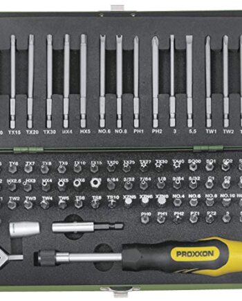 Proxxon 23107 Zestaw Bitów Specjalistycznych, Wielokolorowy, 75 Sztuk