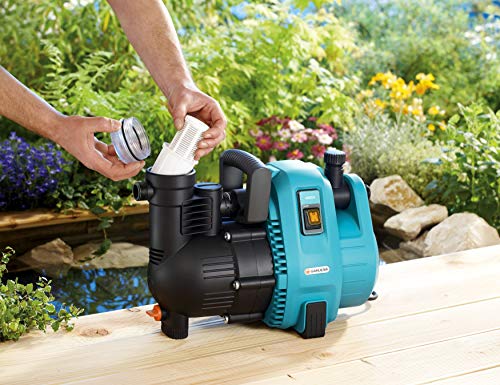 Gardena Comfort Gartenpumpe 4000/5: Bewässerungspumpe mit Fördermenge bis zu 4.000 l/h, integrierter Filter, geräuscharm, hohe Leistungsfähigkeit, Garten Zubehör für Wasserkreislauf (1732-20) - obrazek 13