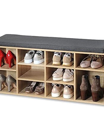 Kesper Szafka na buty z poduszką do siedzenia, materiał: płyta pilśnio