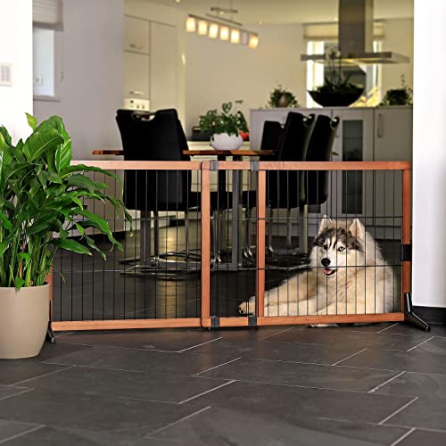 lionto Absperrgitter Hundeschutzgitter Treppengitter Welpenschutzgitter 70 cm Höhe - obrazek 7