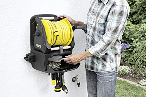 Kärcher Schlauchträger Premium HR 7.300 (Bewässerungsstation mit abnehmbarer Schlauchtrommel, Verstaubox, Wandhalterung) - obrazek 2