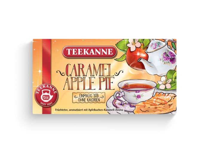 Teekanne Sweeteas Caramel Apple Pie mit Apfelkuchen-Karamell-Geschmack, 12er Pack (12 x 18 Teebeutel)