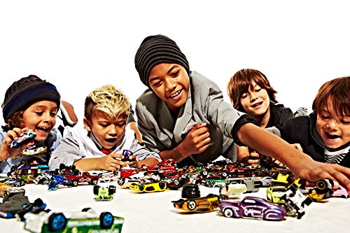 Hot Wheels FNB20 - City Kobra Angriff Set, großes Spielset mit Schlange inkl. 1 Spielzeugauto, und Starter, ab 4 Jahren & Wheels 01806 5er Pack 1:64 Die-Cast Fahrzeuge Geschenkset - obrazek 3