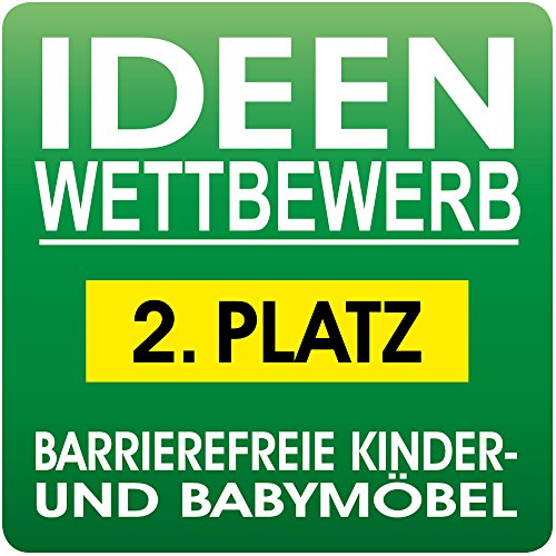 babybay Maxi extra großes Beistellbett aus massivem Buchenholz / Kinderbett Höhe stufenlos verstellbar & umweltfreundlich / mitwachsendes Babybett (weiß lackiert) - obrazek 6