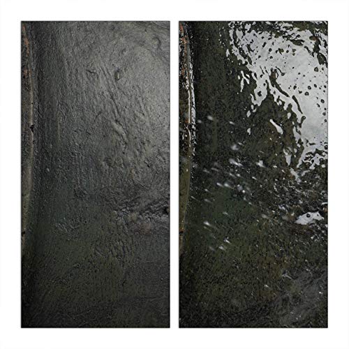 Relaxdays XL Buddha Figur sitzend, 50 cm hoch, Feng Shui, Outdoor, Garten Dekofigur, große Zen Buddha Statue, dunkelgrau - obrazek 5