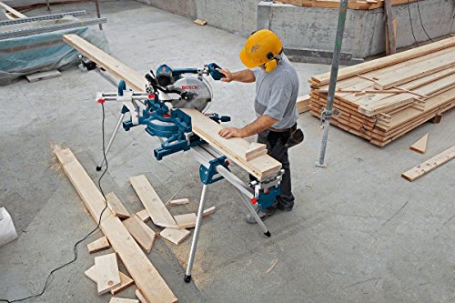 Bosch Professional Arbeitstisch für Kapp- und Gehrungssägen GTA 3800 (inkl. Maschinenhalter, Schraubschlüssel, Werkstückauflagen) - obrazek 6