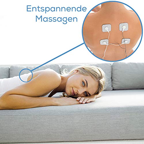Beurer EM 49 Digital TENS/EMS Reizstromgerät zur elektrischen Nerven- und Muskelstimulation, Massage, Schmerzlinderung, mit acht Nachkaufelektroden - obrazek 5