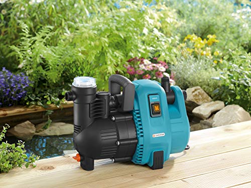 Gardena Comfort Gartenpumpe 4000/5: Bewässerungspumpe mit Fördermenge bis zu 4.000 l/h, integrierter Filter, geräuscharm, hohe Leistungsfähigkeit, Garten Zubehör für Wasserkreislauf (1732-20) - obrazek 4