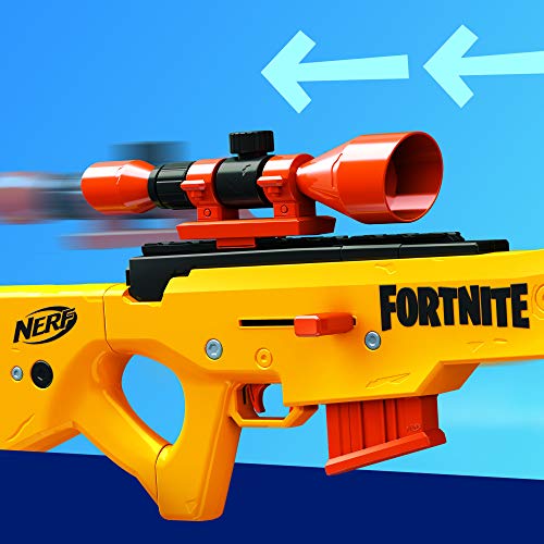 Nerf Fortnite BASR-L Blaster mit Bolzen-Action, Clip-Magazin – enthält abnehmbares Fernrohr, 6-Dart Clip-Magazin, 12 Nerf Elite Darts - obrazek 5