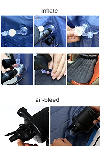 Vinteky Auto SUV Luftmatratze Bewegliche Dickere Luftbett Auto Matratze für Reisen Camping Outdoor Aktivitäten (Grau) - obrazek 4