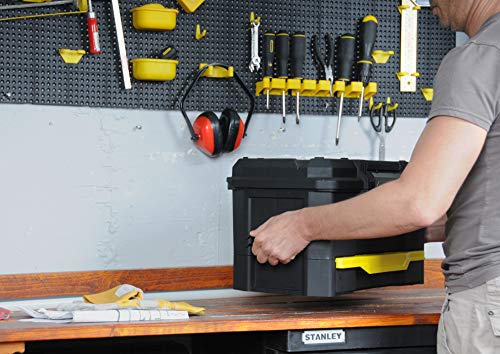 Stanley Werkzeugkiste leer aus Kunststoff 1-70-316 – Werkzeugkoffer mit integrierter Schublade für Kleinteile – Maße: 48.1 x 27.9 x 28.7 cm - obrazek 5