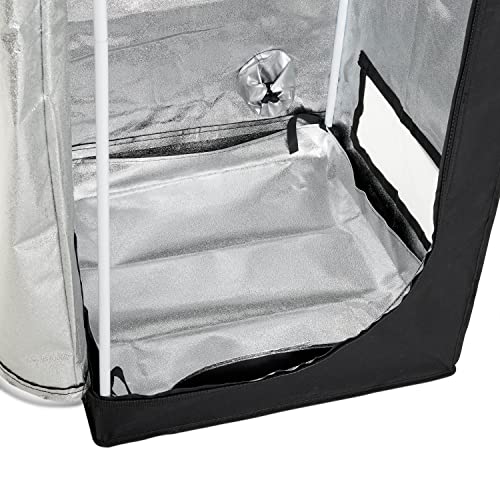 Bramble - Großer Hydroponik Growzelt, Isoliertes Zuchtzelt Growbox, 140x61x61cm - Robuster Reißverschluss, Stabil & Einfach Aufzubauen - obrazek 4