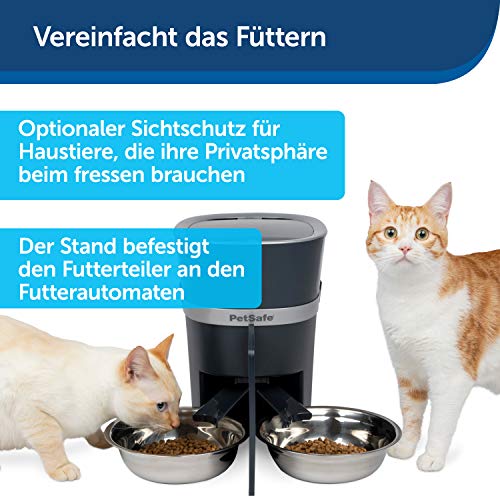 PetSafe 2 Tierfutterteiler mit nur einem Napf, Futterautomat für zwei Hunde oder Katzen, BPA-freier Kunststoff - obrazek 6