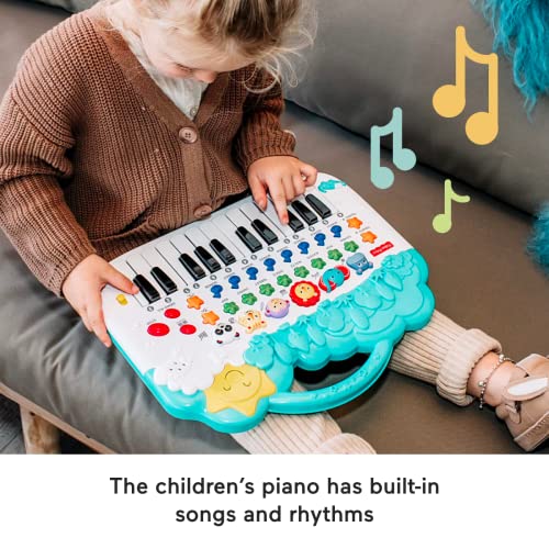 Fisher Price Tierklavier - Interaktives Spielzeug - Tierstimmen - Kinderliedjes - Musikinstrument - Spielzeug für Kinder ab 1 Jahr - obrazek 5