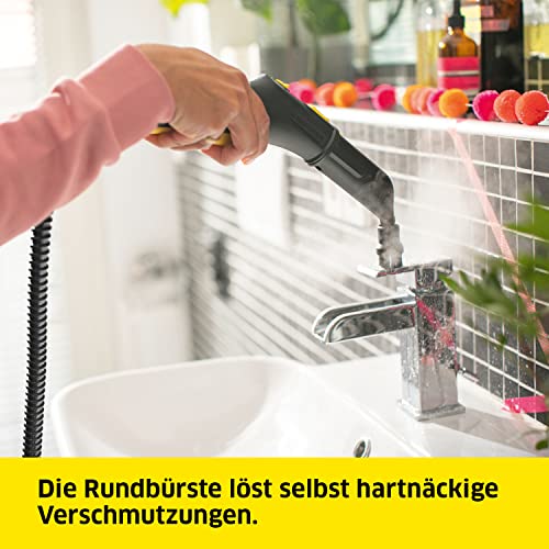 Kärcher Dampfreiniger SC 5 EasyFix mit Heißwasser-Zuschaltung, Dampfdruck: 4,2 bar, Aufheizzeit: 3 min., Fläche: ca. 150 m², Tank: 0,5 l + 1,5 l, inkl. Bodenreinigungsset EasyFix und Düsen - obrazek 3