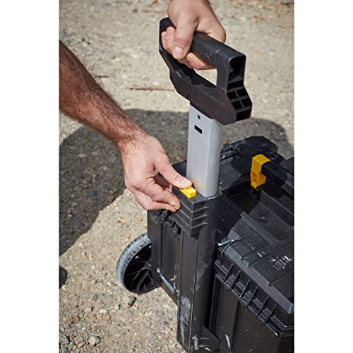 Stanley FatMax Pro-Stack Mobile Werkzeugbox (36 Liter, mit robusten Schwerlasträdern, bis 30 kg belastbar, mit Teleskophandgriff, Metallschließen, Ösen für Vorhängeschloss) FMST1-75753 - obrazek 8