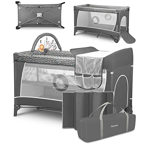 Lionelo Flower Łóżeczko Turystyczne Dla Niemowląt Z Wejściem Bocznym,
