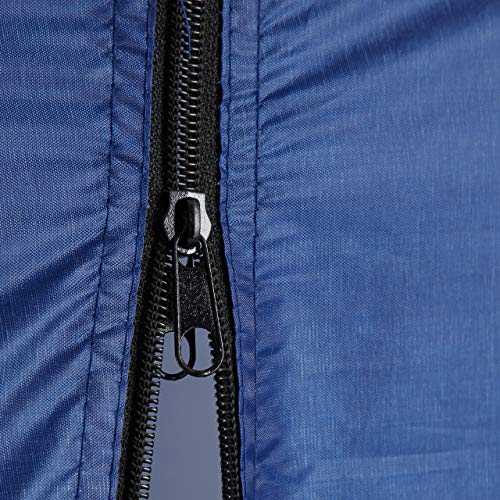 Relaxdays Pop Up Umkleidezelt, H x B x T: 190 x 120 x 120 cm, Wurfzelt, wasserabweisend, kleines Packmaß, UV 50+, blau - obrazek 2