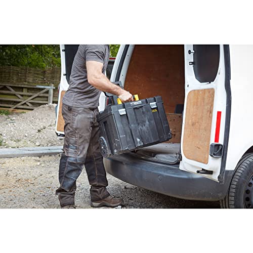Stanley FatMax Pro-Stack Mobile Werkzeugbox (36 Liter, mit robusten Schwerlasträdern, bis 30 kg belastbar, mit Teleskophandgriff, Metallschließen, Ösen für Vorhängeschloss) FMST1-75753 - obrazek 10