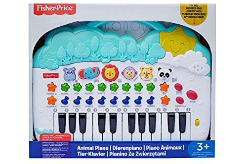 Fisher Price Tierklavier - Interaktives Spielzeug - Tierstimmen - Kinderliedjes - Musikinstrument - Spielzeug für Kinder ab 1 Jahr - obrazek 2