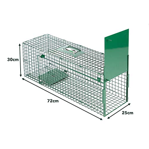 Maxx - Lebendfalle Rattenfalle - Maderfalle Falle Kastenfalle lebend Käfigfalle Tierfalle Mausefalle - für Maus, Ratte, Nagetiere - 75x25x30cm - obrazek 7