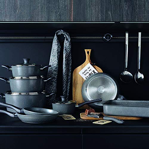 Tognana V979112PHAE Topf- und Pfannen-Set, Aluminium, grau, 12-teilig - obrazek 3