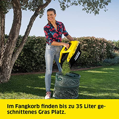 Kärcher 18 V Akku-Rasenmäher LMO 18-33 Battery Set, inkl. 18-V-Akku und Schnellladegerät, Leistung: 250 m², Schnittbreite: 33 cm, verstellbare Schnitthöhe: 35-65 mm, Mulchkeil, Fangkorb: 35 Liter - obrazek 4