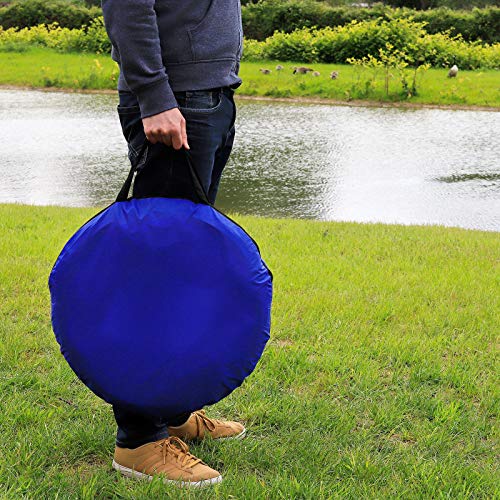 lionto Hundetunnel Spieltunnel Hundehöhle Agilitytunnel Blau Größe (L) 500 x60 cm - obrazek 4