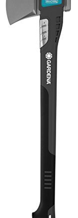 Gardena siekiera rozłupująca 2800 S: uniwersalna siekiera do różnych prac związanych z drewnem, powłoka antyadhezyjna, nakładka ochronna ze stali nierdzewnej, funkcja młotka, 70 cm (8719-48)