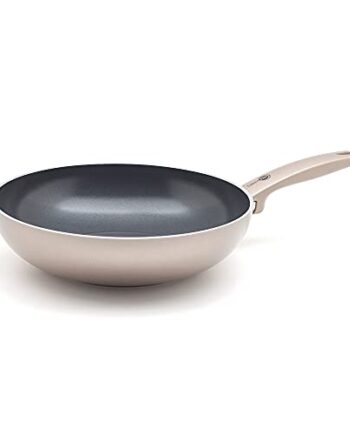 GreenPan Cambridge Wok mit Antihaftbeschichtung, 28cm/3.7 Liter, PFAS-frei, Bronze